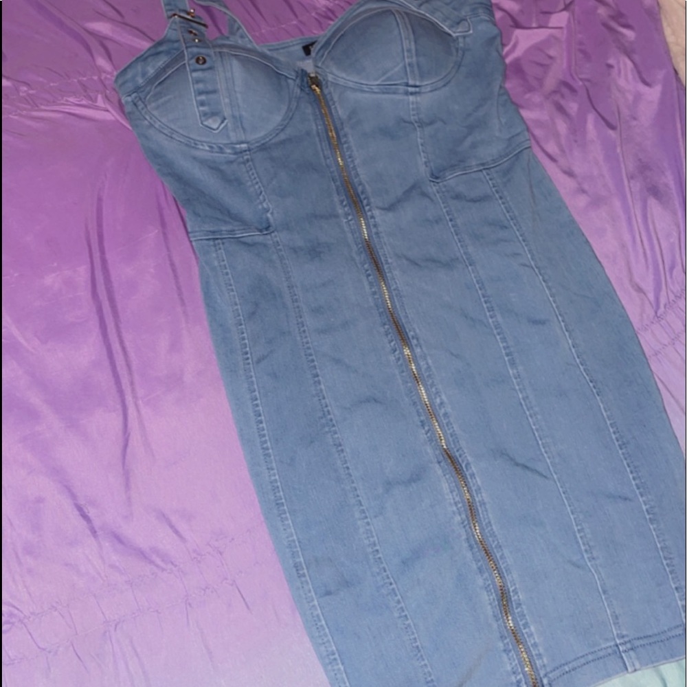 Mini dress-Medium wash